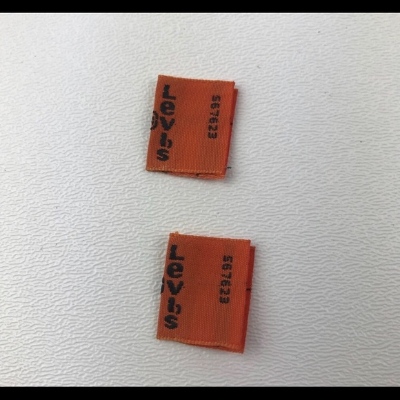 2 Levi’s Orange Tab Labels for replacements tabs - Picture 4 of 4